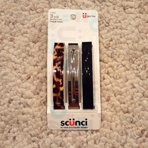 Three Piece Barrette by Scunci for Thick Hair